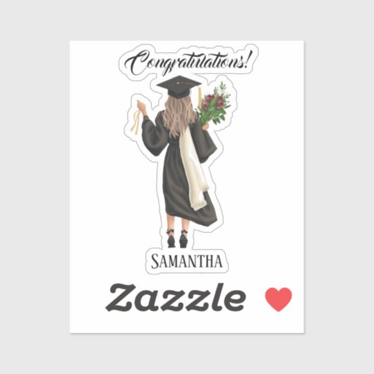 Personalisierter Abschluss (9) Aufkleber (Blatt)