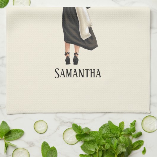 Personalisierter Abschluss (9) Geschirrtuch (Gefaltet)