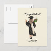 Personalisierter Abschluss (9) Postkarte (Vorne/Hinten)