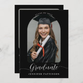 Personalisierter Abschluss Ankündigung (Vorne/Hinten)