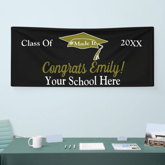 Personalisierter Abschluss-Banner- 2.5'x6' Banner (Messe)