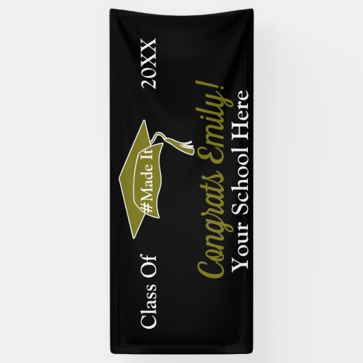 Personalisierter Abschluss-Banner- 2.5'x6' Banner (Vertikal)