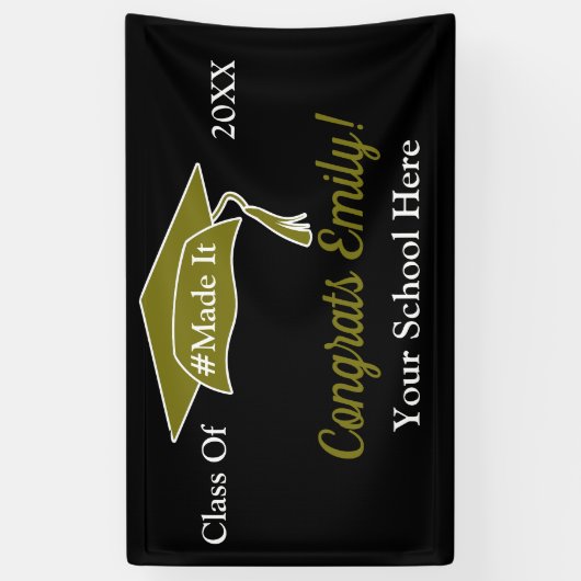 Personalisierter Abschluss-Banner Banner (Vertikal)