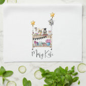 Personalisierter Abschluss Bar - Lässiges Skript Geschirrtuch (Gefaltet)