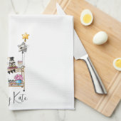 Personalisierter Abschluss Bar - Lässiges Skript Geschirrtuch (Viertel Falte)