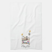 Personalisierter Abschluss Bar - Lässiges Skript Geschirrtuch (Vertikal)