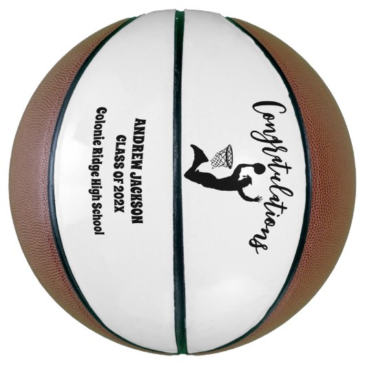 Personalisierter Abschluss Basketball, Graduate Gi Basketball (Vertikal)