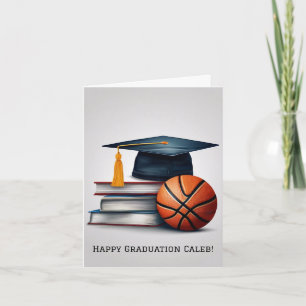 Personalisierter Abschluss Basketball Karte