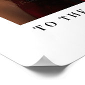 Personalisierter Abschluss Begrüßungssignatur für Poster (Ecke)