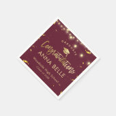 Personalisierter Abschluss benutzerdefinierte Klas Serviette (Ecke)