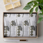 Personalisierter Abschluss Black & Gold Seidenpapier (Geschenk)