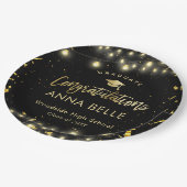 Personalisierter Abschluss Custom Class of 2025 Ch Pappteller (Schrägansicht)