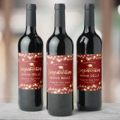 Personalisierter Abschluss Custom Class of 2025 Ch Weinetikett