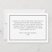 Personalisierter Abschluss der modernen Medizinsch Dankeskarte (Rückseite)