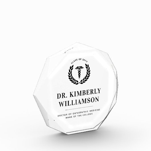 Personalisierter Abschluss der modernen Medizinsch Fotoblock (Links)