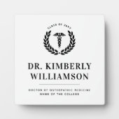 Personalisierter Abschluss der modernen Medizinsch Fotoplatte (Vorderseite)