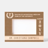 Personalisierter Abschluss der modernen Medizinsch Geätzte Rahmen (Vorderseite)