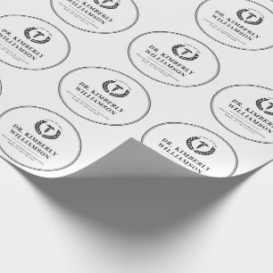 Personalisierter Abschluss der modernen Medizinsch Geschenkpapier