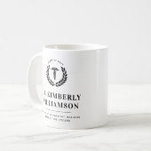 Personalisierter Abschluss der modernen Medizinsch Kaffeetasse (Vorderseite Links)