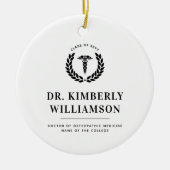 Personalisierter Abschluss der modernen Medizinsch Keramik Ornament (Vorne)