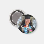 Personalisierter Abschluss Einfaches Foto Magnet (Vorderseite/Rückseite)