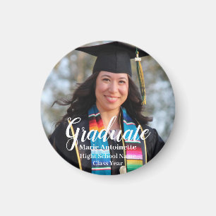 Personalisierter Abschluss Einfaches Foto Magnet