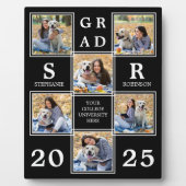 Personalisierter Abschluss Einmalige FotoCollage Fotoplatte (Vorderseite)