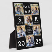 Personalisierter Abschluss Einmalige FotoCollage Fotoplatte (Seite)