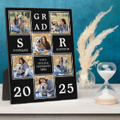 Personalisierter Abschluss Einmalige FotoCollage Fotoplatte (Seite)