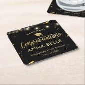 Personalisierter Abschluss Elegant Class of 2023 Rechteckiger Pappuntersetzer (angewinkelt)