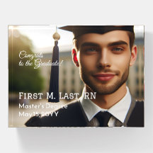 Personalisierter Abschluss Foto Elegante Typografi