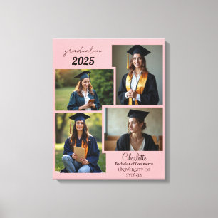 Personalisierter Abschluss FotoCollage Canvas druc Leinwanddruck