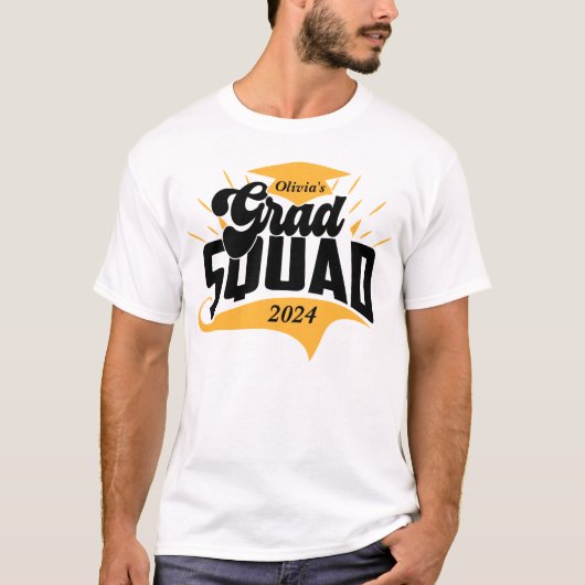 Personalisierter Abschluss für Squad Matching Fami T-Shirt (Vorderseite)