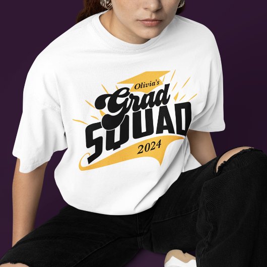 Personalisierter Abschluss für Squad Matching Fami T-Shirt