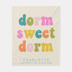 Personalisierter Abschluss-Geschenk farbenfrohe Do Fleecedecke