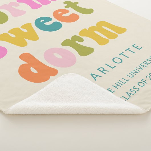 Personalisierter Abschluss-Geschenk farbenfrohe Do Sherpadecke (3/4)