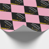 Personalisierter Abschluss Glückwunsch Geschenk Geschenkpapier (Ecke)