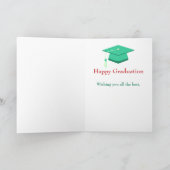 Personalisierter Abschluss Glückwunsch Karte (Innenseite)