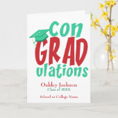 Personalisierter Abschluss Glückwunsch Karte (Gelbe Blume)