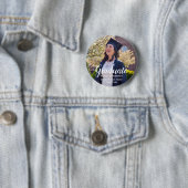Personalisierter Abschluss Graduate Foto Button (Beispiel)