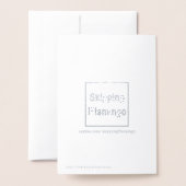 Personalisierter Abschluss Herzlichen Glückwunsch Folienkarte (Rückseite mit Umschlag)