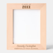 Personalisierter Abschluss Individuelle Name, Schu Geätzte Rahmen (Vorderseite)