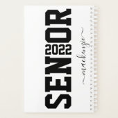 Personalisierter Abschluss Jahr des Großbuchstabe Planer (Rückseite)