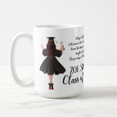 Personalisierter Abschluss-Kaffeebecher Kaffeetasse (Links)