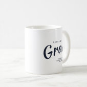 Personalisierter Abschluss Kaffeetasse (VorderseiteRechts)