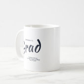 Personalisierter Abschluss Kaffeetasse (Vorderseite Links)