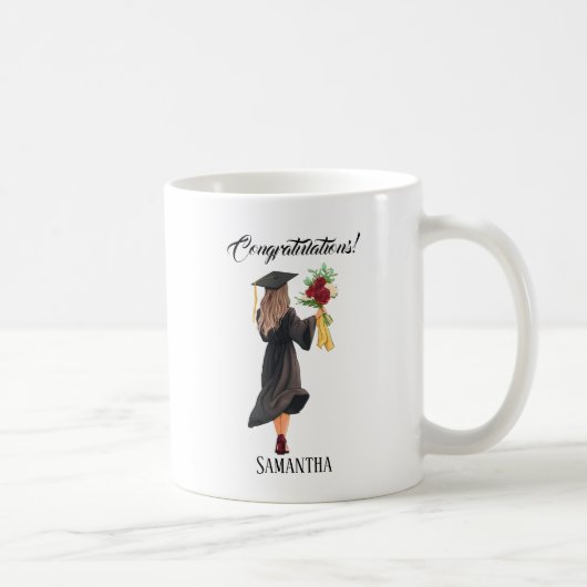 Personalisierter Abschluss Kaffeetasse (Rechts)