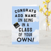 Personalisierter Abschluss Karte (Gelbe Blume)