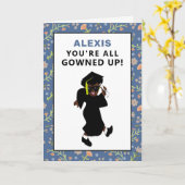 Personalisierter Abschluss Karte (Gelbe Blume)