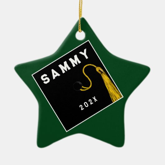 Personalisierter Abschluss Keepake-Geschenk Keramik Ornament (Vorne)